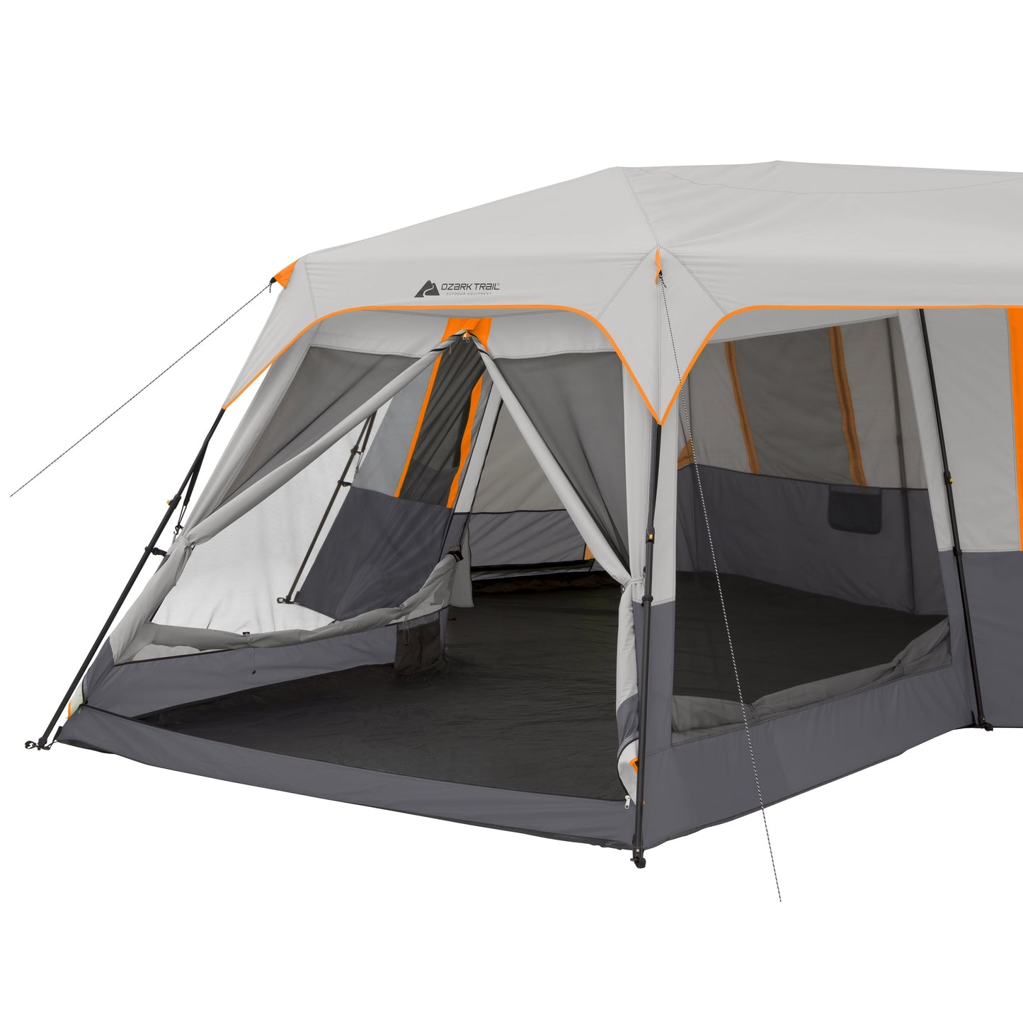 20' X 18' 12-Person 3-Room Instant Cabin Tent with Screen Room, 56.5 Lbs