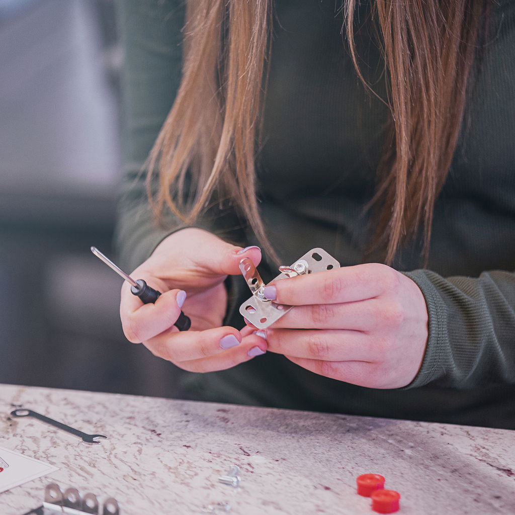 Erector Set for Boys - Girls | Metal Model Kits for Adults Teens and Advanced Kids Stem Toys | Build A Car Plane or Excavator | Educational Toys | Engineering Toys | Building Kit