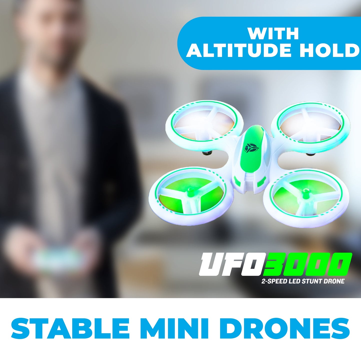 UFO 3000 8" Multicolor LED Drone