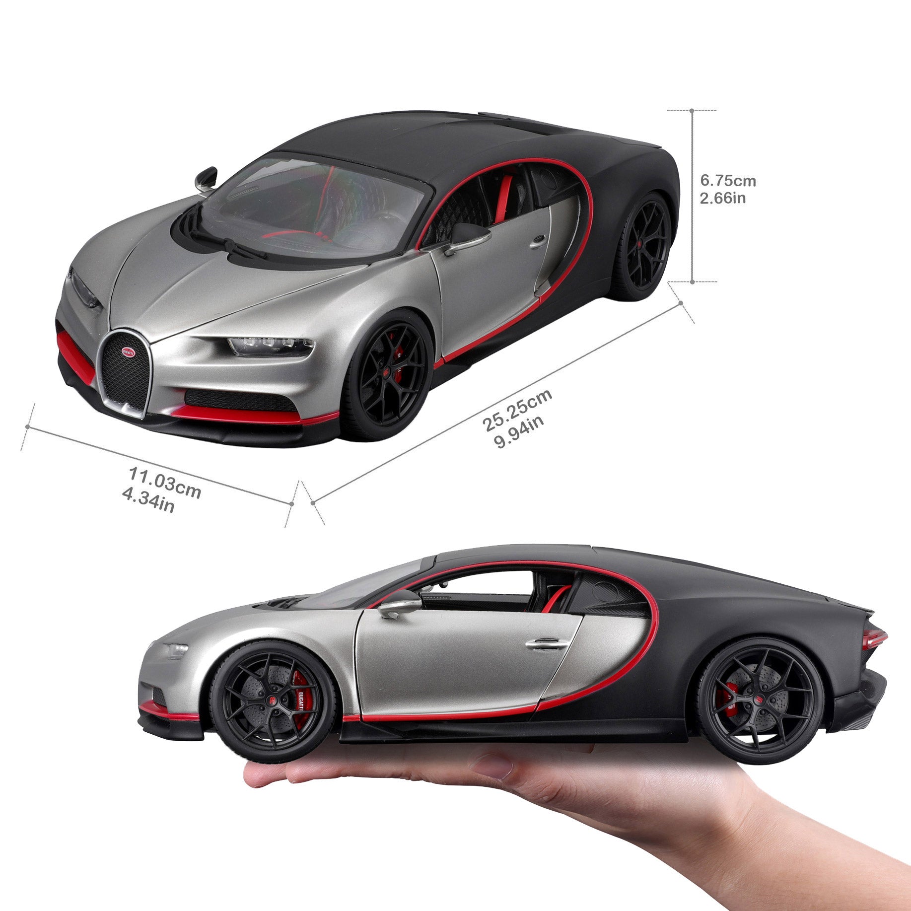 1:18 Bugatti Chiron Sport Die-Cast Model