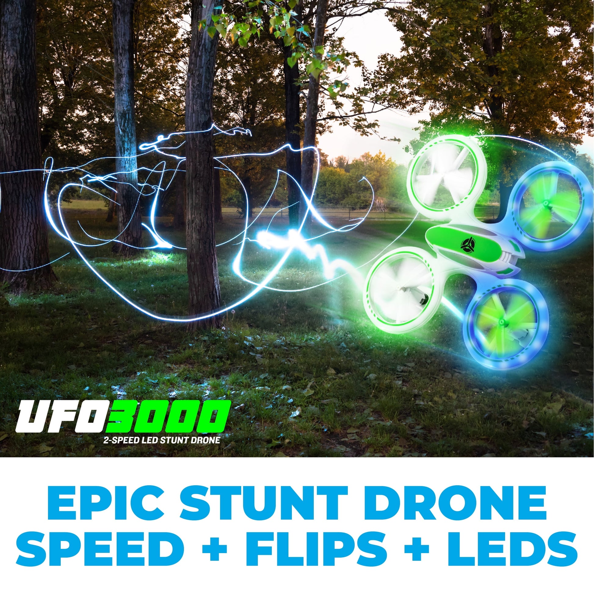 UFO 3000 8" Multicolor LED Drone