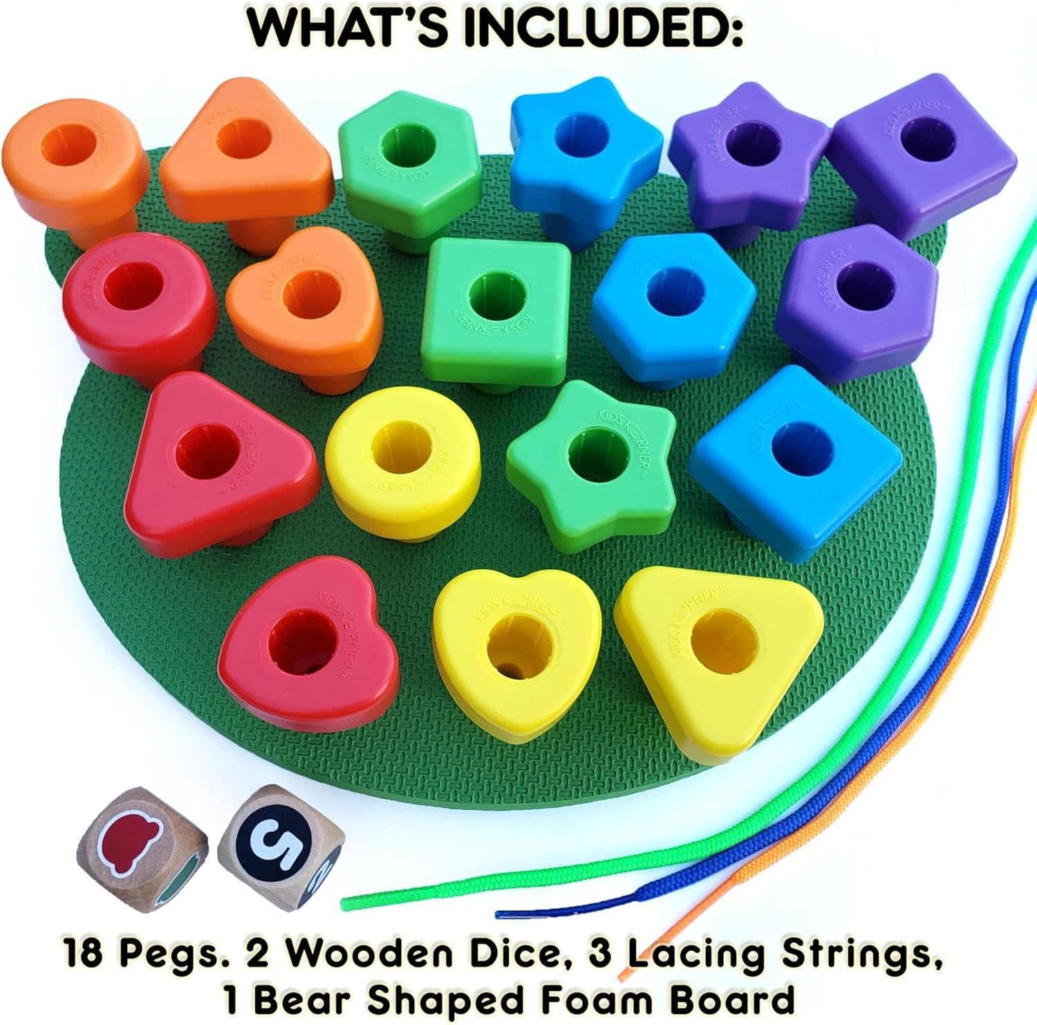 New & Improved Jumbo Shapes Pegboard Toddler Game Set - Educational Stacking Sensory Toys, Peg Math Manipulatives with Learning Activities Ebook